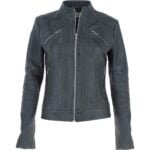 Ladies Leather Biker Jacket