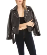Womens Studded Motorcycle Jacket