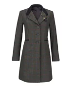 Womens Style British Tweed Coat