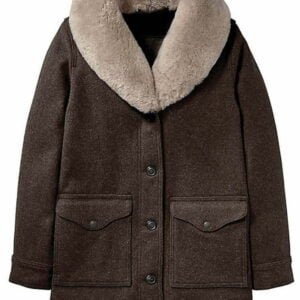 Kelly Reilly Yellowstone Fur Shawl Collar Coat