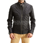 Williams Quilted Black Leather Jacket