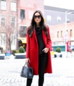Red Long Wool Jacket Red Long Wool Jacket