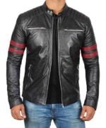 Mens Black Leather Jacket
