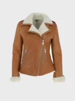 Women's Tan Brown Shearling