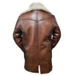 Men's B3 Bomber RAF Aviator Flying Flight Brown Vintage Real Leather Tom Hardy Dark Knight Rises Bane Coat Jacket