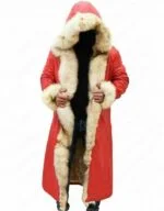 Christmas Chronicles Kurt Russell Shearling Trench Coat Santa Claus Costume