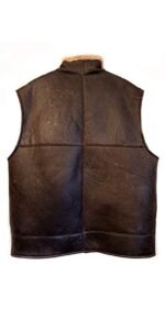 Men's RAF B3 Bomber Flight Aviator Fur Shearling Brown Sheepskin Leather Vest Jacket Men's RAF B3 Bomber Flight Aviator Fur Shearling Brown Sheepskin Leather Vest Jacket