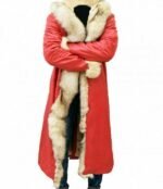 Christmas Chronicles Kurt Russell Shearling Trench Coat Santa Claus Costume