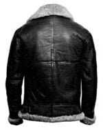Men's B3 Grey RAF Aviator Pilot Flying Bomber Real Shearling Black Leather Jacket Men's B3 Grey RAF Aviator Pilot Flying Bomber Real Shearling Black Leather Jacket