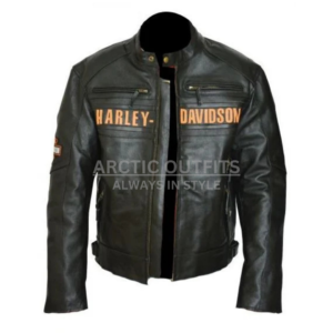 Harley-Davidson Triple Vent Leather Biker Jacket