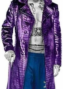 Purple Joker Coat Jared Leto Suicide Squad Purple Halloween Cosplay